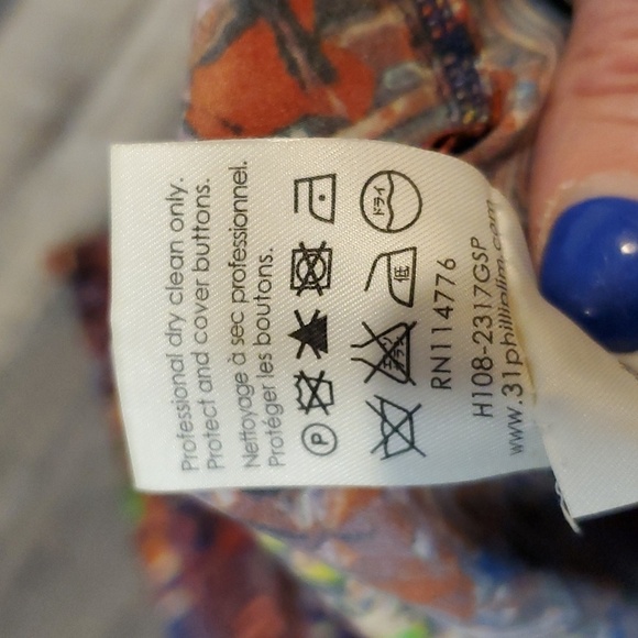 3.1 Phillip Lim Silk Ruffle Short Sleeve Blouse sz 4 Art To Wear - Picture 8 of 8